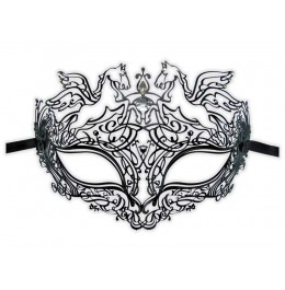 Filigrane Venezanische Maske aus Metall 'Pegasus'