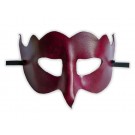 Rote Venezianische Leder Maske für Damen