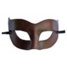 Venezianische Maske Leder Braun