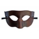 Venezianische Maske aus braunem Leder 'Gebieter'