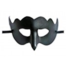Schwarze Venezianische Leder Maske für Damen