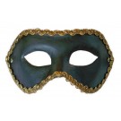 Venezianische Maske Schwarz Colombina