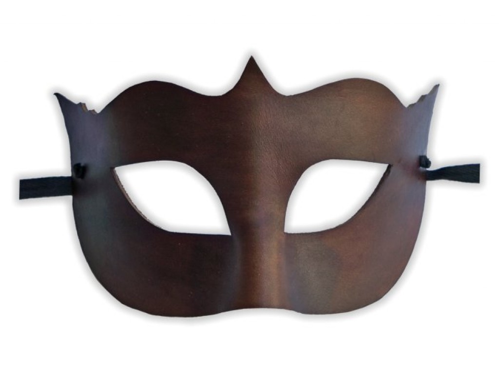 Authentic Mask Brown Leather