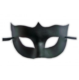 Authentic Venetian Mask Black Leather