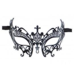 Black Filigree Metal Mask Venice 'Adela'