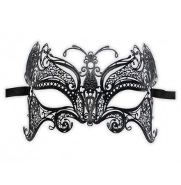 Ladies Masquerade Mask Lace Metal 'Butterfly'