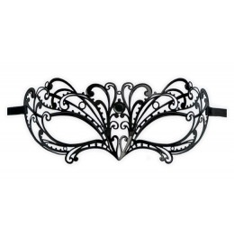 Ladies Metal Mask Black 'Katy'
