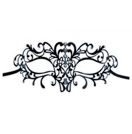 Delicate Metal Mask Black 'Justine'