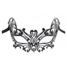 Venetian Mask Black Filigree 'Helen'