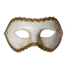 Masquerade Mask Colombina White