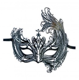Venetian Mask Asymmetric Metal Filigree 'Lubia'