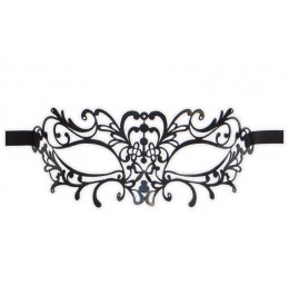 Black Venetian Filigree Mask 'Giulia'
