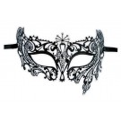 Black Lace Metal Mask 'Senay'