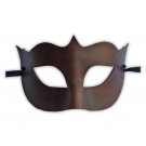 Authentic Venetian Mask Brown Leather