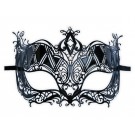 Exquisite Black Metal Mask 'Queen'