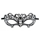 Ladies Metal Mask Black 'Katy'