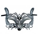 Venetian Eye Mask Black Filigree 'Dyra'