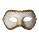 Masquerade Mask Colombina White