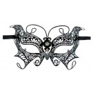 Metal Crystal Rhinestone Masquerade Mask Venetian 'Ava'