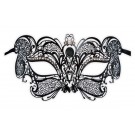 Genuine Venetian Black Metal Mask 'Mia'