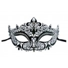 Venetian Mask Black Lace Metal 'Nelya'