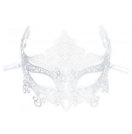 Masque Mariage en Metal Blanc