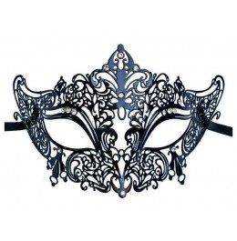 Masque Venise en Métal 'Noblesse Noire'