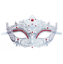 Masque Venitien en Metal 'Noblesse Blanche'