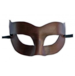 Masque en Cuir Venitien Marron