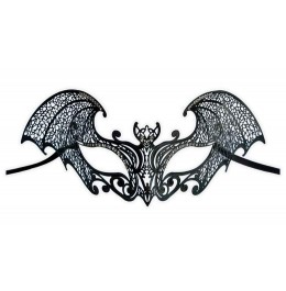 Masque en Metal Noir 'Diablesse'