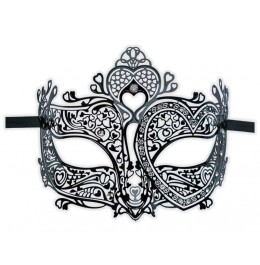Masque Loup Venitien en Metal 'Gloriana'