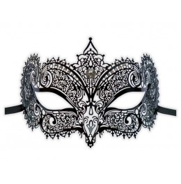 Masque en Metal Noir Venise 'Georgette'