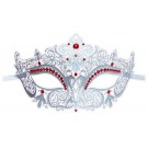 Masque Venitien en Metal 'Noblesse Blanche'