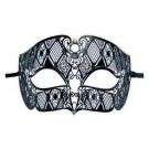 Masque Venitien Noir Metal pour Homme
