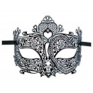 Masque Loup Venitien en Metal 'Gloriana'