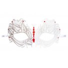 Masque Loup Venitien en Metal Blanc 'Fayetta'